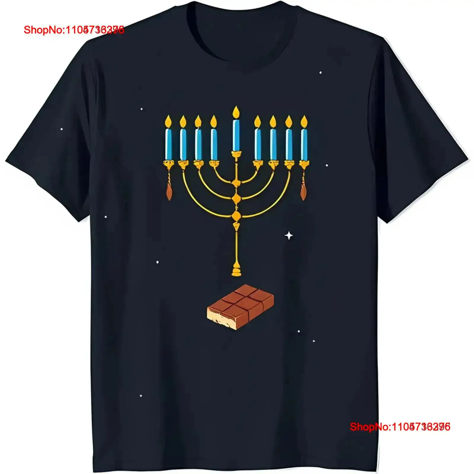 Black Tin Candle - Altın Menorah, Mavi Sarı Mumlar ve