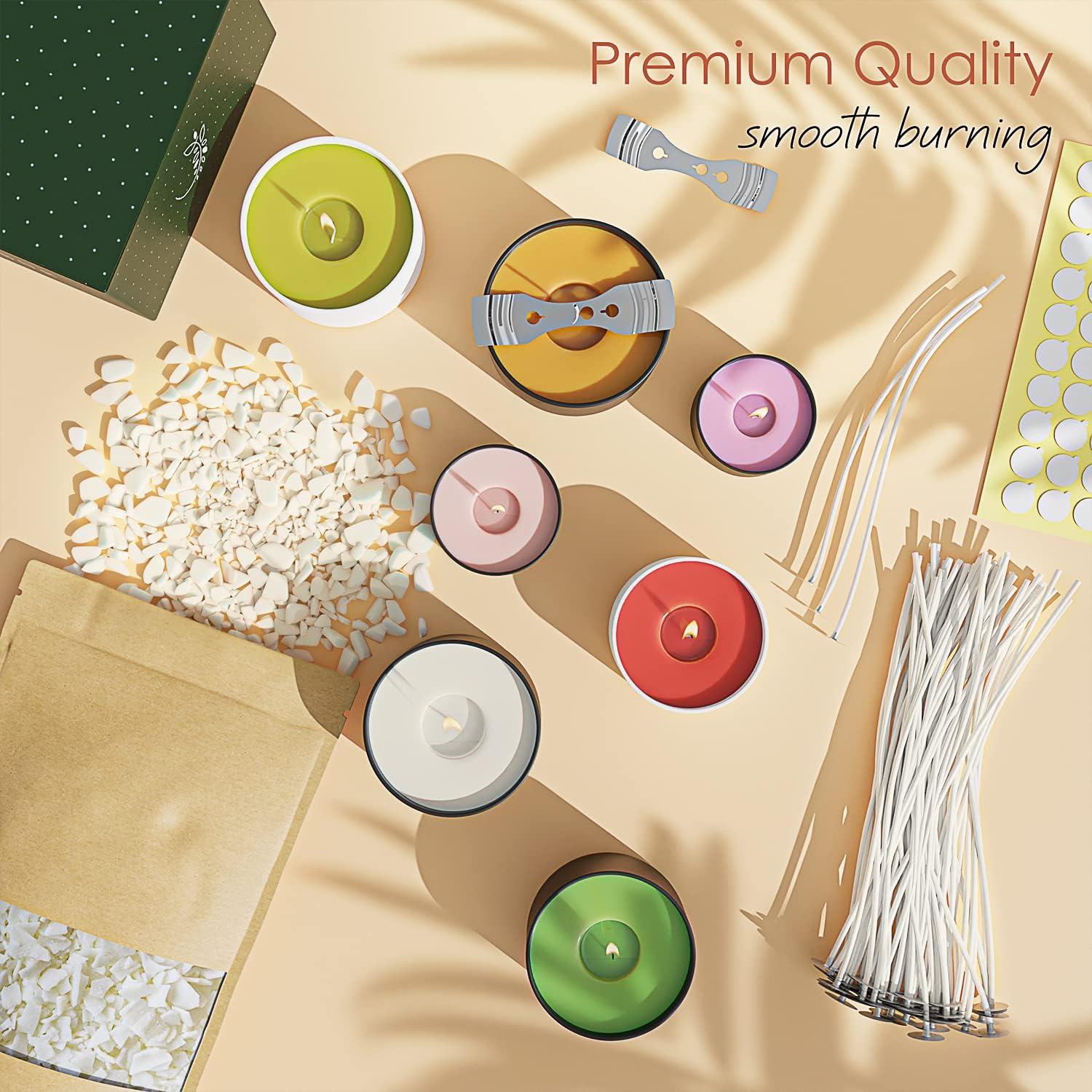 25 lb. Soya Mum Balmumu ve Mal - Candle Making Supplies Jars incelemesi ve fiyatı