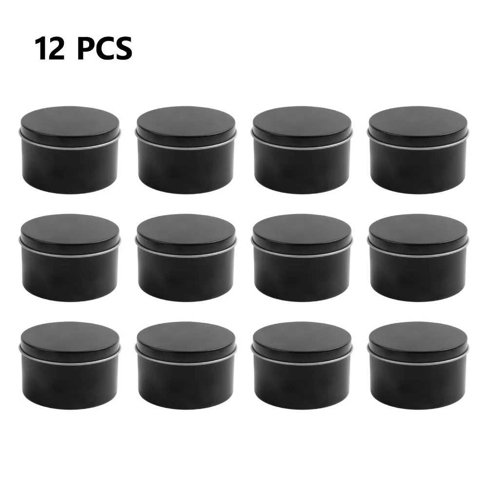 12/24 adet Yuvarlak Metal Tene - Black Tin Candle incelemesi ve fiyatı