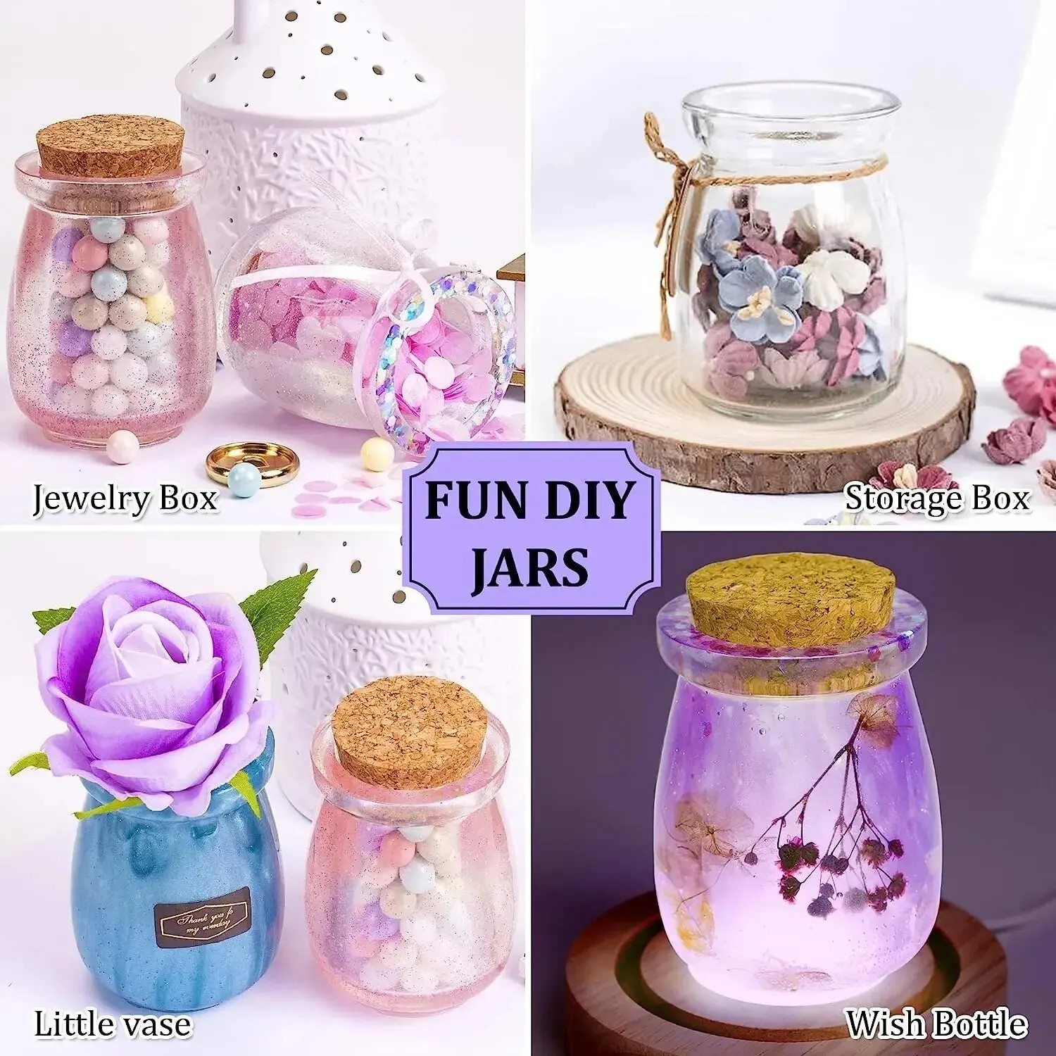 5 tıpası olan DIY küçük kavano - Candle Making Supplies Jars incelemesi ve fiyatı