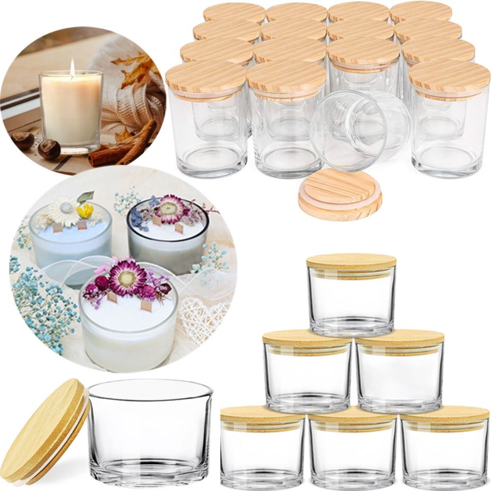 Yeni Şeffaf Cam Mum Kavanozlar - Candle Making Supplies Jars incelemesi ve fiyatı