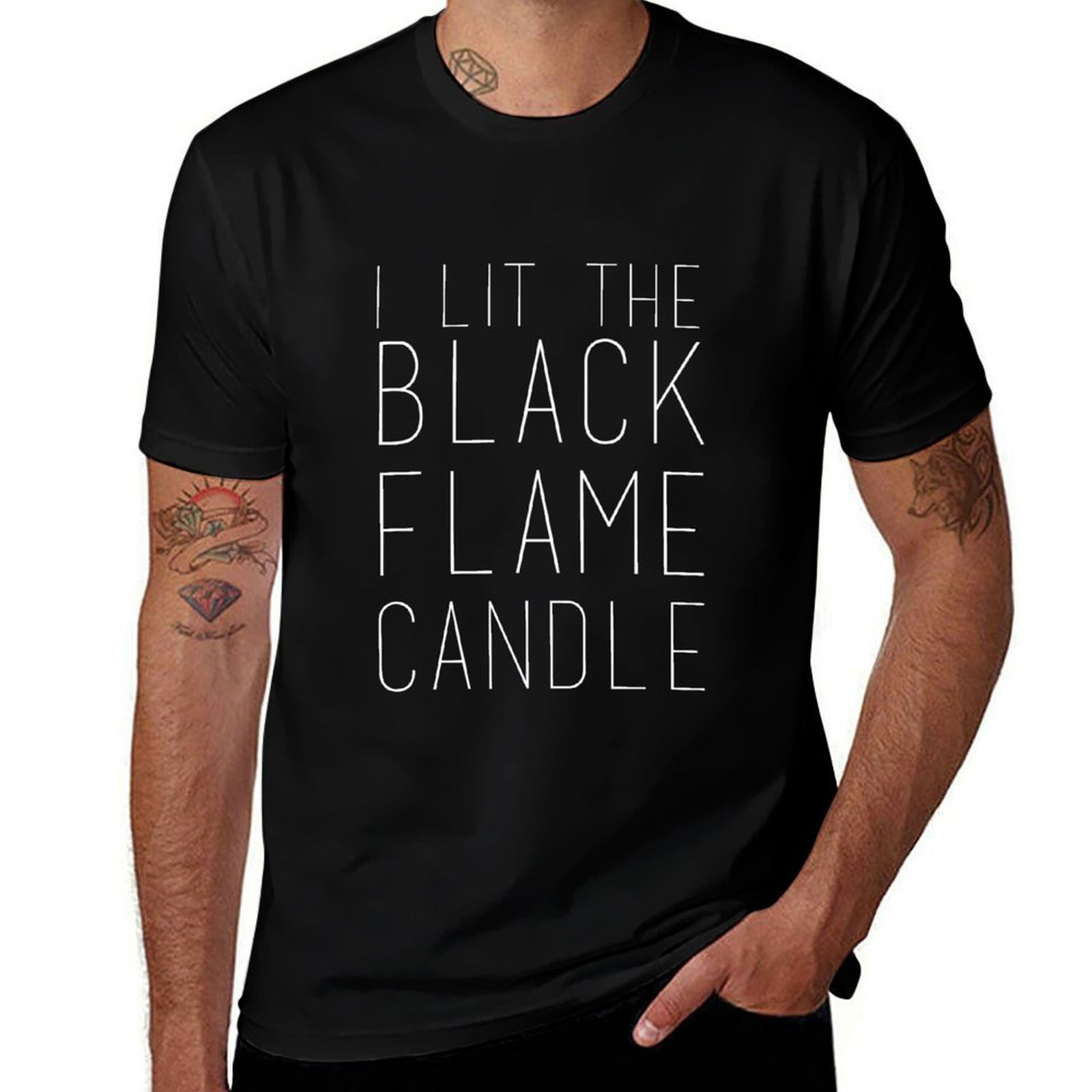 Siyah Alev Mumlu (Beyaz) Tişör - Black Tin Candle incelemesi ve fiyatı