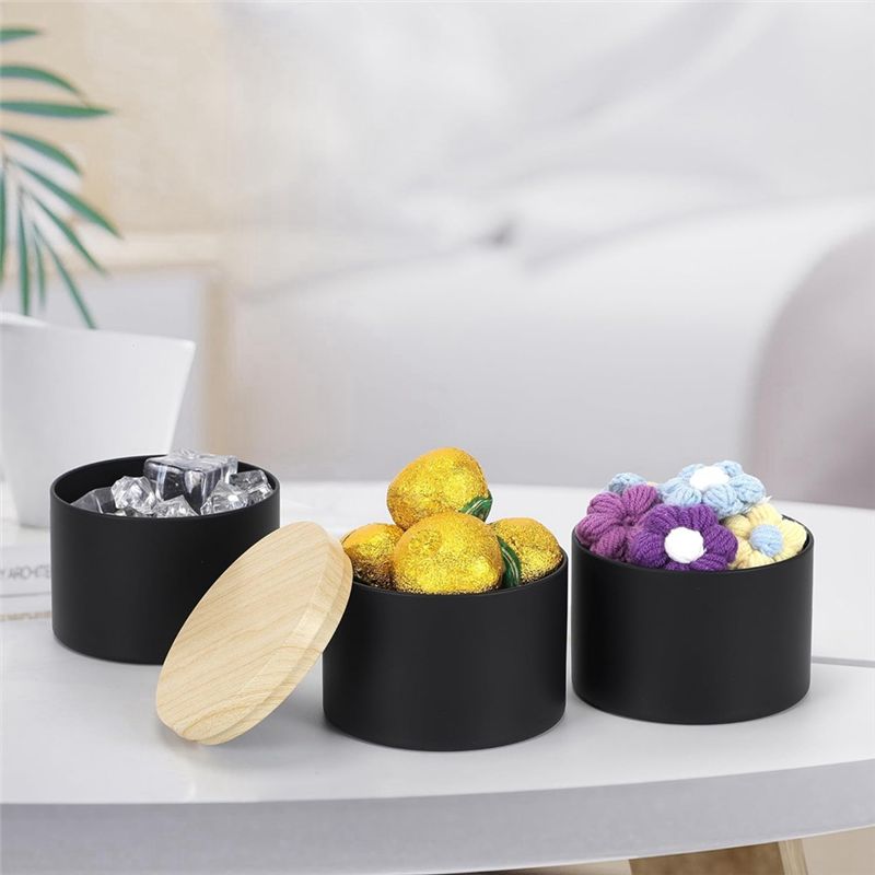 24'lü Paket 4 Oz Siyah Mum Kut - Black Tin Candle incelemesi ve fiyatı